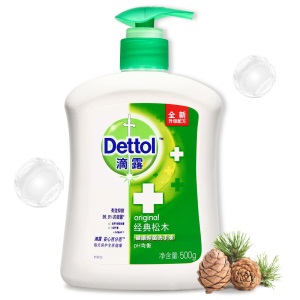 滴露Dettol健康抑菌洗手液经典松木500g 儿童洗手液