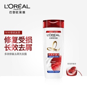 欧莱雅（LOREAL）多效修复去屑洗发露400ml（新老包装随机发货）