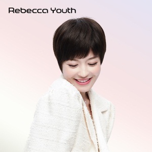 瑞贝卡(Rebecca)假发纹理女短发短直发斜刘海全真人辫子发半手织工艺时尚主播头套 NH1B：自然色(辫子发半手织工艺)