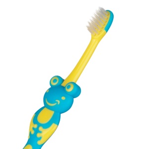 青蛙（FROG）宝贝系列115B儿童牙刷单支装 超细软毛护龈软胶卡通手柄小刷头牙刷（颜色、赠品随机）