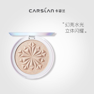 卡姿兰（Carslan）幻彩晶粼高光粉饼(持久定妆修容粉 提亮立体 珠光哑光 浮雕烘焙)#03珊瑚粉 4.5g