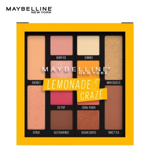 美宝莲 MAYBELLINE 纽约时刻12色眼影盘 柠檬热浪 7.4g（粉质细腻易上色防晕染）