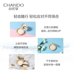 自然堂（CHANDO）腾冲火山岩毛孔护理匀净吸油粉饼8g 化妆品粉底彩妆定妆