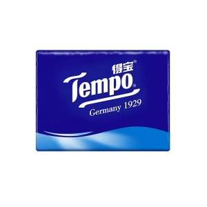 得宝（Tempo）手帕纸4层12包*2共24包 迷你面巾纸餐巾纸 德宝纸巾便携式（天然无香）