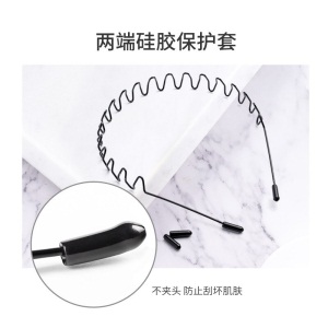 优家（UPLUS）防滑波浪隐形发箍碎发整理器三件套（男士头箍大背头女洗脸发带油头运动发卡 不勒头男女通用）