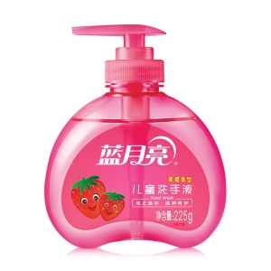 【6瓶8折】蓝月亮 儿童宝宝洗手液（草莓香型）225g/瓶 纯正温和 滋润呵护