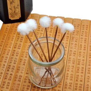 天艺掏耳神器煤竹双头鹅毛耳扒采耳工具挖耳鹅毛清洁耳朵采耳工具套装长13.5CM 10根煤竹双头鹅毛耳扒