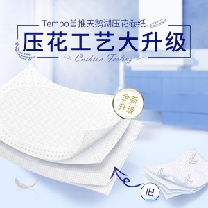 得宝（Tempo）有芯卷纸4层160g*16卷筒纸 手纸加厚厕纸德宝卫生纸家用实惠整箱装
