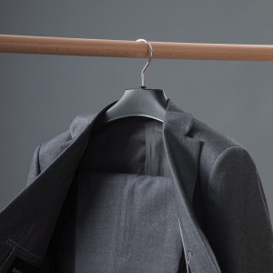 茶花衣架宽肩无痕晾衣架44.5cm西装衣架服装店衣裤架防滑衣服架衣挂 【5支装-颜色随机】