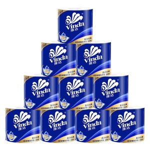 维达（Vinda）蓝色经典卷纸4层200克10卷20卷 家用卷筒纸巾卫生纸巾手纸厕纸 单提10卷装