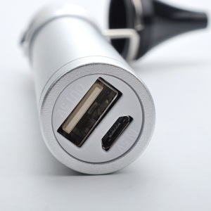采耳工具USB充电手灯耳朵灯光可视手拿充电手灯挖耳灯 USB充电式银色手灯