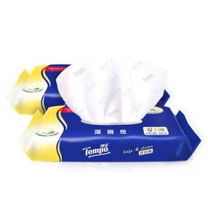 得宝（Tempo）洋甘菊湿厕纸40片装 敏感性肌肤适用 私处洁阴洁厕湿巾成人湿巾洁肤
