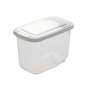 茶花米桶带滑轮翻盖送量杯家用多功能储米箱塑料米面杂粮收纳箱 20斤(两个装)