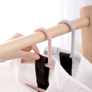 茶花衣架塑料晾衣架子防滑晒衣架无痕衣服架衣服挂衣服撑子晾衣挂 24支装 浅灰色