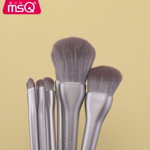 魅丝蔻（MSQ）诗莎娜系列小纯真化妆刷套装（银色）散粉刷粉底刷晕染刷鼻影刷眼影刷化妆刷套装