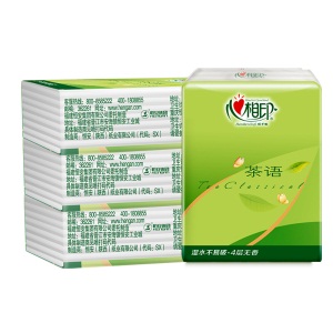 心相印手帕纸 茶语丝享系列超迷你手帕纸4层6片*24包（新老包装随机发货）