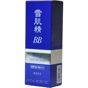 雪肌精 SEKKISEI 美白BB霜 02# SPF40+PA+++ 30g 自然色（保湿遮瑕 防晒 隔离 高丝 原装进口）