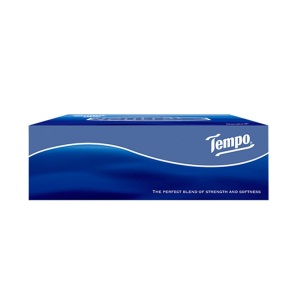 得宝（Tempo）盒装抽纸3层90抽4盒 德宝抽纸加厚抽取式卫生纸车载纸(天然无香)
