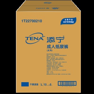TENA/添宁干爽亲肤成人纸尿裤一次性尿不湿老年人专用L码大号80片
