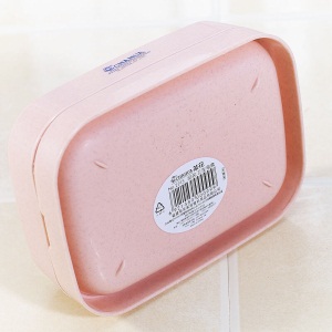 【买一送一】茶花网格肥皂盒双层沥水香皂盒（单个装） 颜色随机