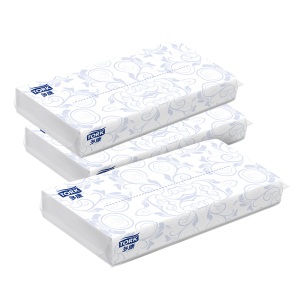 维达 多康Tork抽纸纸巾 2层80抽*100包（大规格）整箱销售 酒店客房软抽纸巾