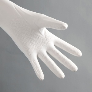 茶花橡胶手套洗碗洗衣耐用防水PVC清洁厨房家务手套颜色随机 (S号)3双装-常规款