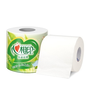 心相印卷纸 茶语系列卫生纸巾4层150g*24卷筒纸厕纸（整箱销售）