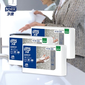维达 多康Tork 抽纸 2层180张*3包擦手纸 双层叶片压花 酒店厨房餐厅卫生间可用纸巾