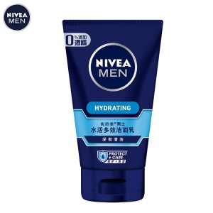 妮维雅(NIVEA)男士水活多效洁面乳100g（洗面奶 护肤化妆品）