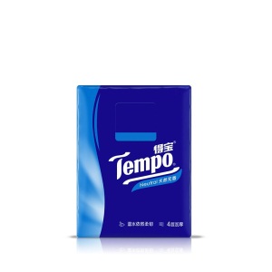 得宝（Tempo）手帕纸4层7片36包 迷你面巾纸餐巾纸 德宝纸巾便携式（天然无香）