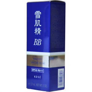 雪肌精 SEKKISEI 美白BB霜 01# SPF40+PA+++ 30g 象牙白（保湿遮瑕 防晒霜 隔离 ）