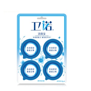 【爆款免邮】卫诺 Q厕宝4组套装 50g*16个 洁厕宝 蓝泡泡 马桶除臭 去味洁厕块 洁厕灵