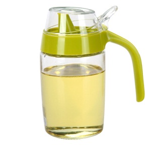 茶花油壶油瓶防漏油玻璃酱油瓶醋瓶调味瓶530ml（1个随机装）