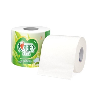 心相印卷纸 茶语系列卫生纸巾4层140g*27卷筒纸（茶叶压花 易降解 整箱销售）