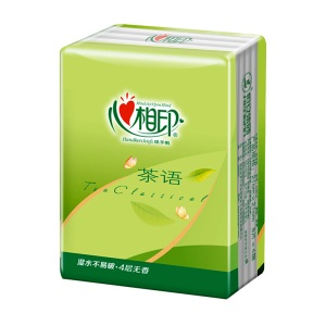 心相印手帕纸 茶语系列 4层8片纸巾*12包精装（新老包装随机发货）