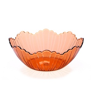 茶花创意果盘塑料水果盘点心盘水果篮时尚盘子花式糖果盘零食盘 颜色随机