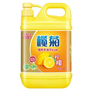 榄菊 柠檬去油污洗洁精2kg/瓶 食品用蔬果洗涤 不伤手 去油祛味