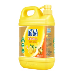 榄菊 柠檬去油污洗洁精 1.5kg/瓶 食品用 蔬果洗涤不伤手去油祛味（新旧随机）