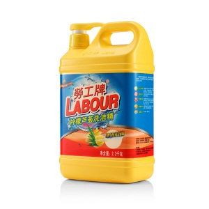 劳工牌（LABOUR）洗洁精大桶瓶装清洗剂(泵装) 柠檬芦荟4.4kg