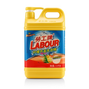 劳工牌（LABOUR）洗洁精瓶装清洗剂 柠檬芦荟 2.2kg（泵装）