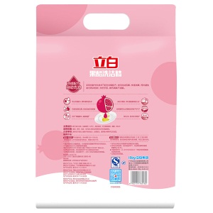 立白果醋洗洁精1kg*3瓶 厨具洗涤剂 石榴精华 蔬菜水果清洁 儿童餐具清洗剂 自动去油安全配方