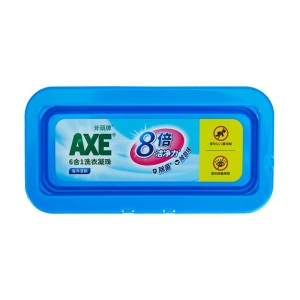 斧头牌AXE6合1洗衣凝珠22粒/盒 海洋清香护色洗衣球 2盒装