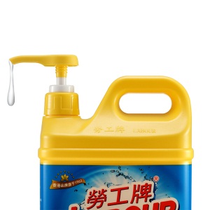 劳工牌（LABOUR）洗洁精瓶装清洗剂 柠檬洗洁精1.39kg（泵装）