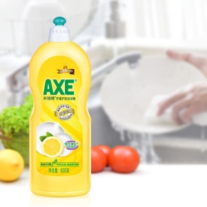 斧头牌AXE洗洁精小瓶便携旅行装洗涤灵厨房洗碗液餐具清洗剂 柠檬600g