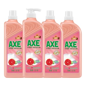 AXE斧头牌洗洁精柠檬洗涤灵厨房洗碗液果蔬餐具清洗剂 西柚 4瓶装