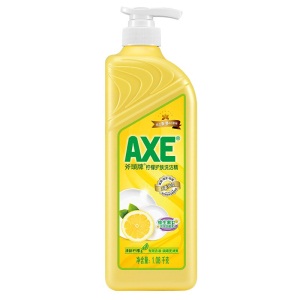 斧头牌洗洁精AXE柠檬1.08kg（泵装）洗涤灵不伤手厨房洗碗液果蔬餐具清洗剂