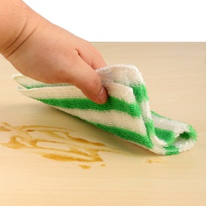 妙洁竹净去油抹布 纤维洗碗布清洁巾厨房擦地桌子玻璃杯不掉毛用品工具 3片装