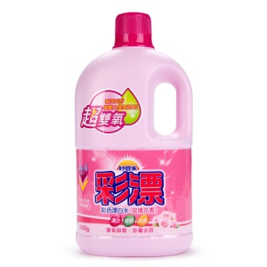 妙管家（Magic Amah）台湾进口彩漂剂洗衣液杀菌消毒去黄渍除臭护色家用漂白水还原剂 4斤瓶装玫瑰花香彩漂液