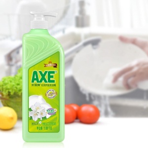 斧头牌洗洁精AXE洗涤灵厨房洗碗液1.08kg果蔬餐具清洗剂 花茶1泵2补