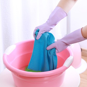 妙洁灵巧型手套 清洁橡胶皮耐用家务厨房洗碗衣四季 中号2双装